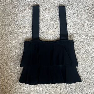 Zara Black Layered Crop Top